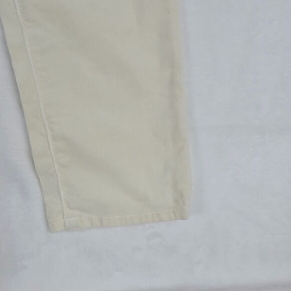 AG Adriano Goldschmied Prima Cigarette Leg Women’s Ivory Corduroy Pants Size 27 - Picture 6 of 13